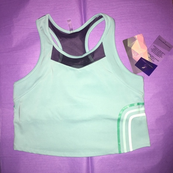 ⚡️🆕Threads 4 Thought Electra Crop Top in Aqua Splash ⚡️ - Picture 3 of 8